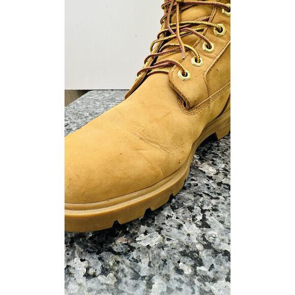 Timberland 19079 Leather Round Toe Lace Up Ankle Work Mens Boots Size 11 Wheat